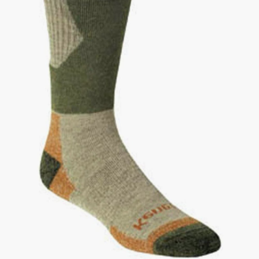 Kenetrek Men's Hiking/ Boot Socks - Green and Orange